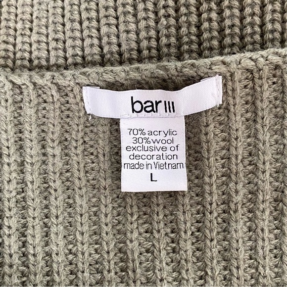 Bar III Green Grommet Sweater - Picture 6 of 9